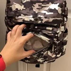Steve Madden Black / Grey / Silver Army Backpack Steve Madden | Bags | Steve Madden Black Grey Silver Army  main image 4